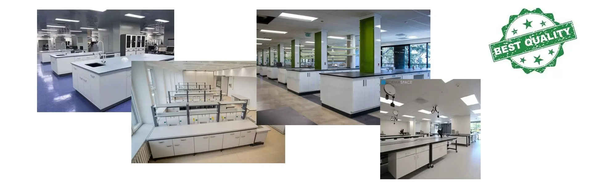 Modular Laboratory Design Showcasing Customizable Workstations for Government Facilities