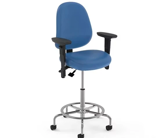 Compact Laboratory Chair for Space-Efficient Research Workstations - Model 4