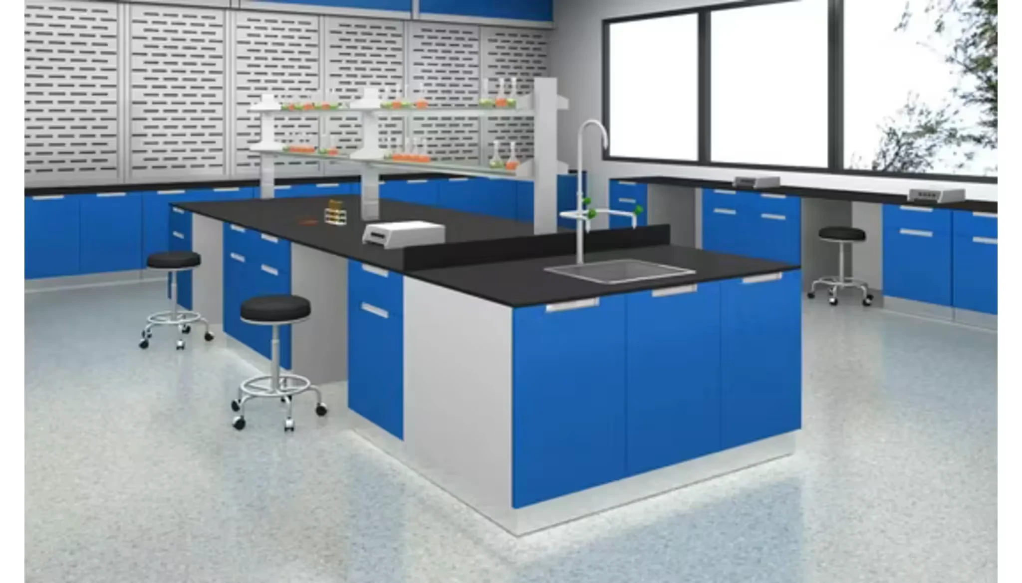 Customizable Modular Laboratory Workstations with Clean Air Technology