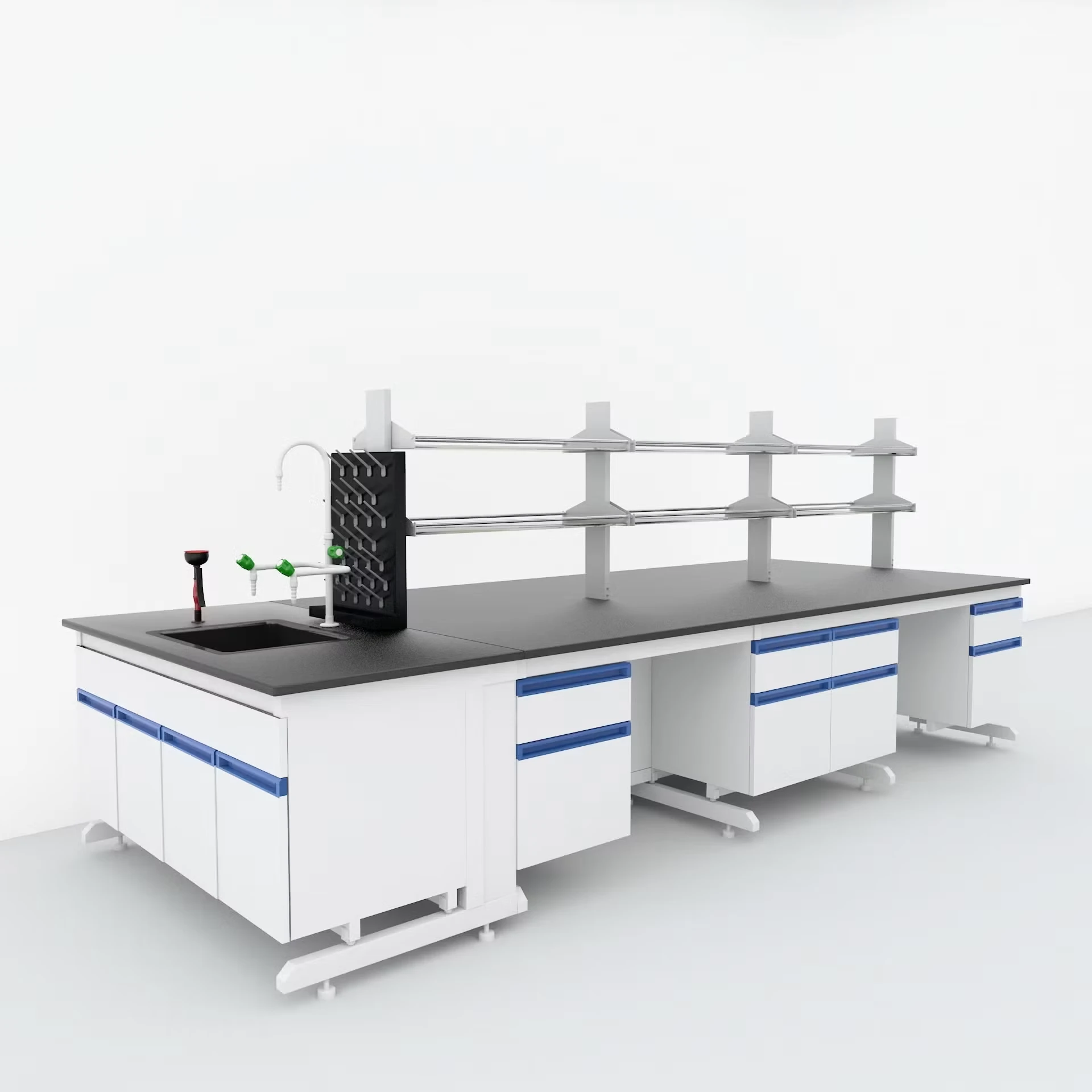 Precision Steel Laboratory Workstation with Advanced Design